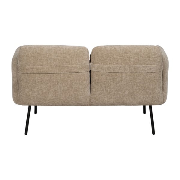 Beżowa sofa  z tkaniny szenilowej 127 cm Bind – Ixia-image-3