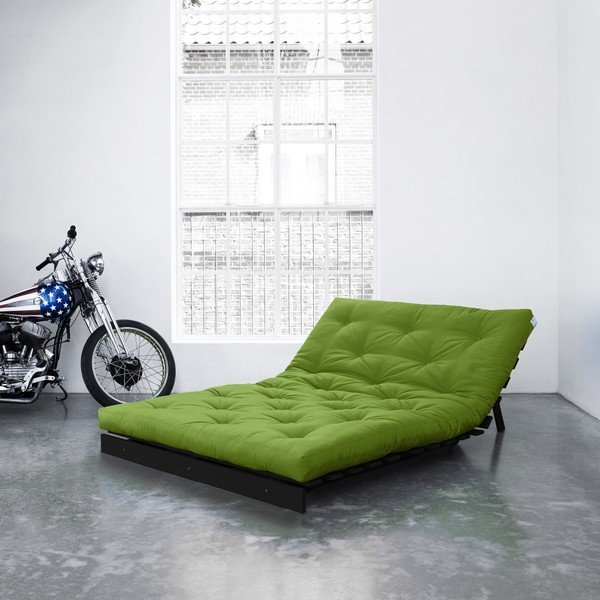 Sofa rozkładana Karup Roots Wenge/Lime-image-1
