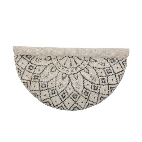Czarno-biały bawełniany okrągły dywan ø 120 cm Acton – Bloomingville-image-3