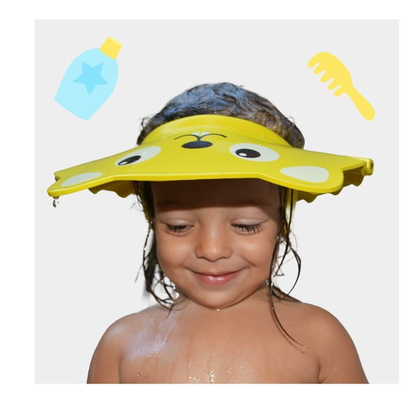 Żółty ochronny czepek prysznicowy – Rocket Baby