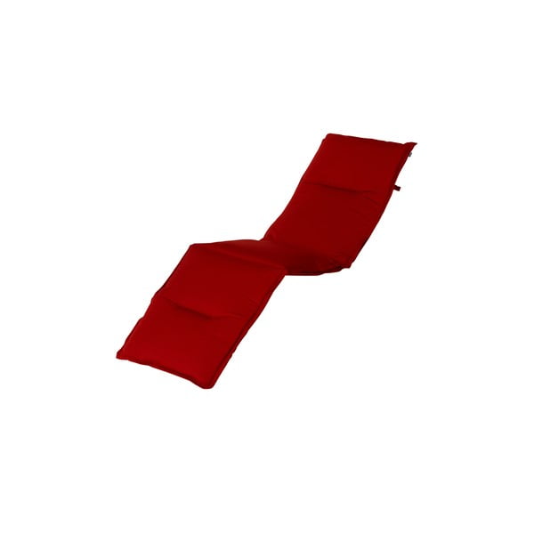 Czerwona poduszka na leżak ogrodowy Hartman Havana, 195x63 cm