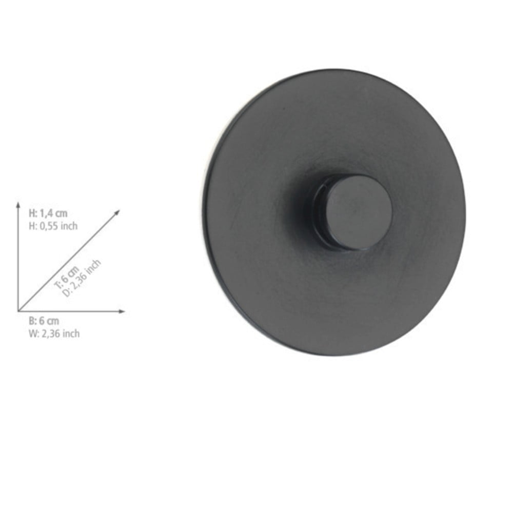 Zestaw 2 czarnych adapterów samoprzyczepnych Wenko Turbo-Loc Classic Plus (zdjęcie 4)