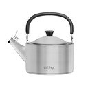 Matowy nierdzewny czajnik z gwizdkiem Vialli Design Diamante, 1,5 l