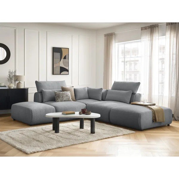 Ciemnoszary częściowo rozkładany narożnik modułowy Jana – Bobochic Paris-image-3