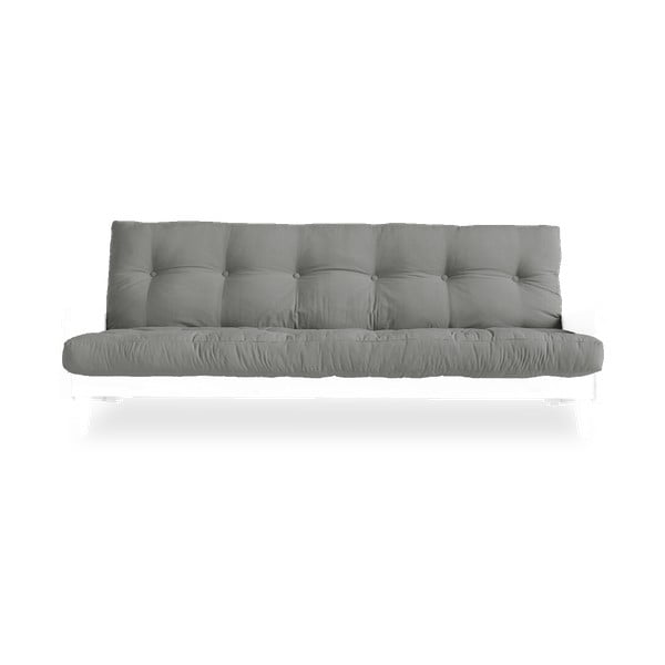 Sofa rozkładana z jasnoszarym obiciem Karup Design Indie White/Grey