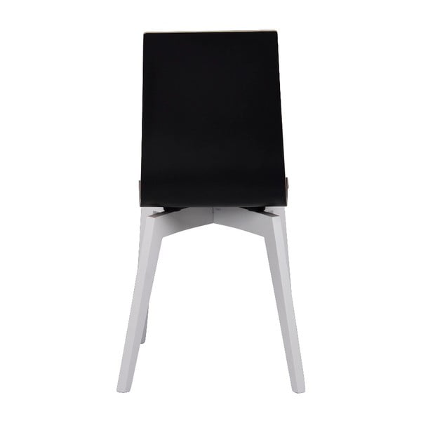 Czarne krzesło do jadalni z białymi nogami Rowico Grace-image-1