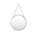 Czarne lustro ścienne Bonami Essentials Moira, ø 40 cm
