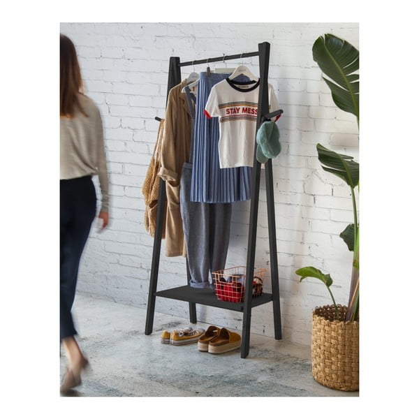 Czarny wieszak na ubrania Really Nice Things Rack-image-4