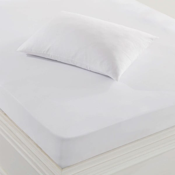 Biała ochronna poszewka na poduszkę, 50x70 cm