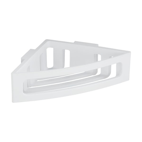 Biała narożna samoprzylepna półka łazienkowa z tworzywa sztucznego Bralia – Wenko-image-4