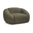 Zielony fotel z materiału bouclé Tina – Bobochic Paris