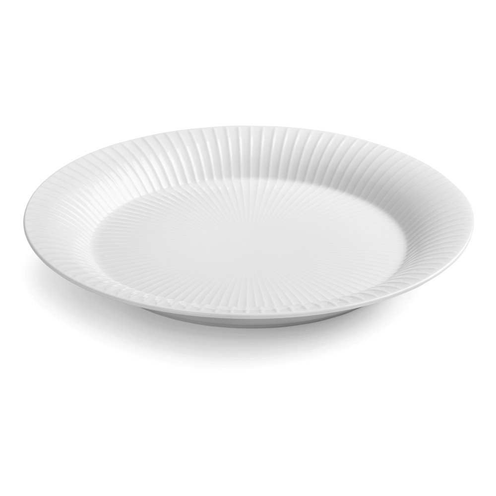Biały porcelanowy talerz Kähler Design Hammershoi, ⌀ 27 cm