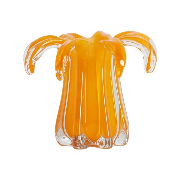 Pomarańczowy szklany wazon (wysokość 17 cm) Avenia – Light & Living