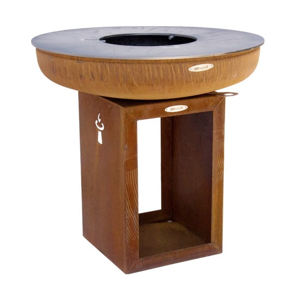 Brązowy grill zewnętrzny na drewno Remundi Carus M, ø 82 cm-image-3