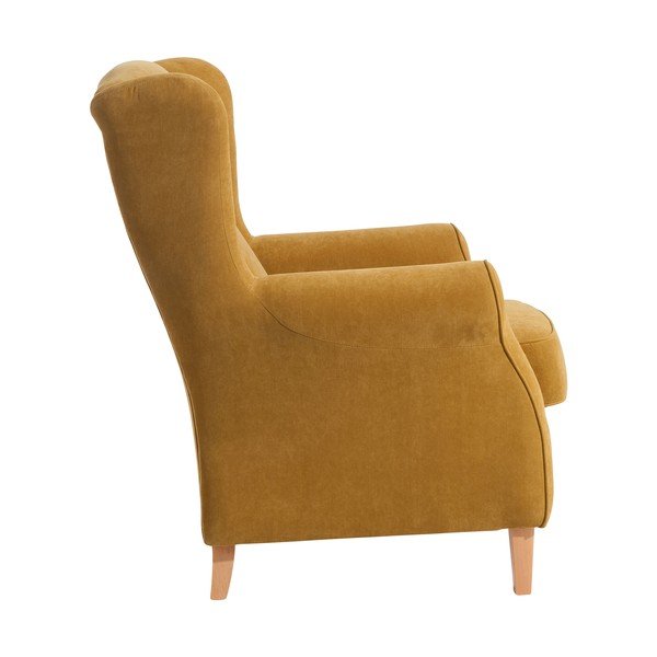 Żółty fotel Max Winzer Lorris-image-3