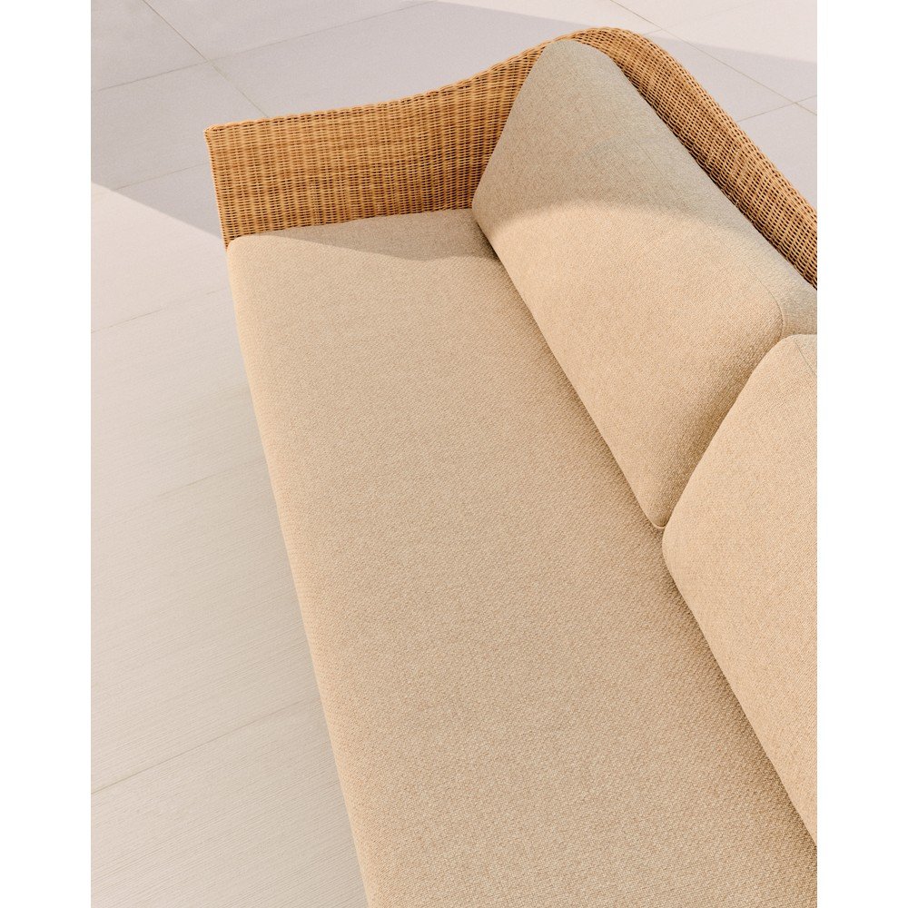 Beżowa/w naturalnym kolorze tapicerowana sofa ogrodowa Galea – Kave Home (zdjęcie 6)