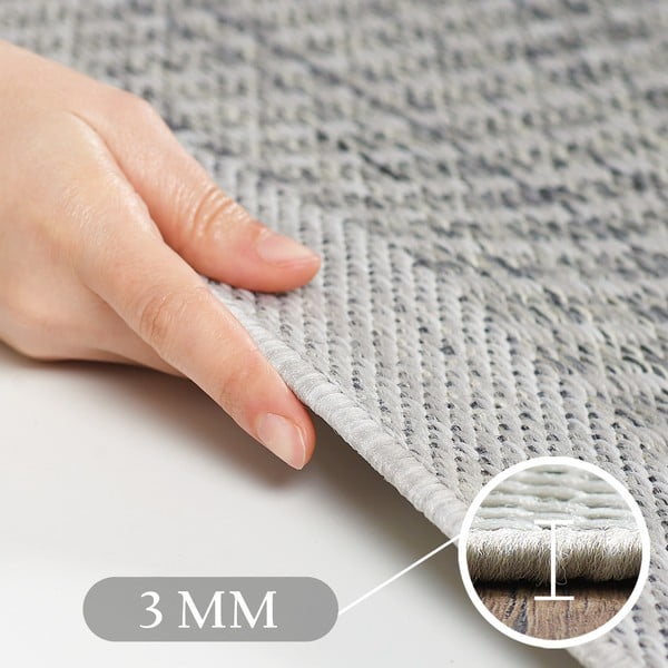 Szary okrągły dywan odpowiedni na zewnątrz ø 120 cm Giza – Ayyildiz Carpets-image-3