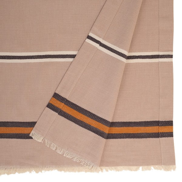 Beżowa narzuta na łóżko z mieszanki bawełny i lnu Buldan's Aren, 180 x 240 cm-image-1