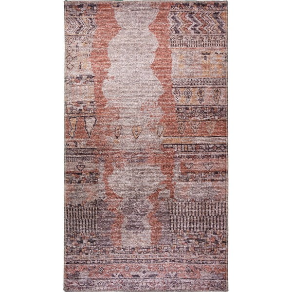 Jasnoczerwony dywan odpowiedni do prania 80x50 cm – Vitaus