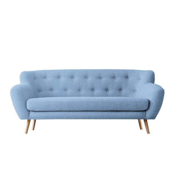 Jasnoniebieska sofa trzyosobowa Kooko Home Pop