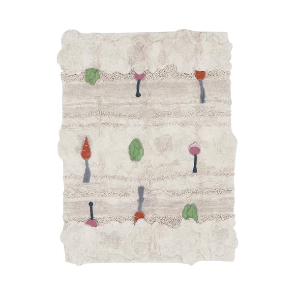 Kremowy bawełniany dziecięcy dywan do zabawy 120x160 cm Veggie Garden – Lorena Canals