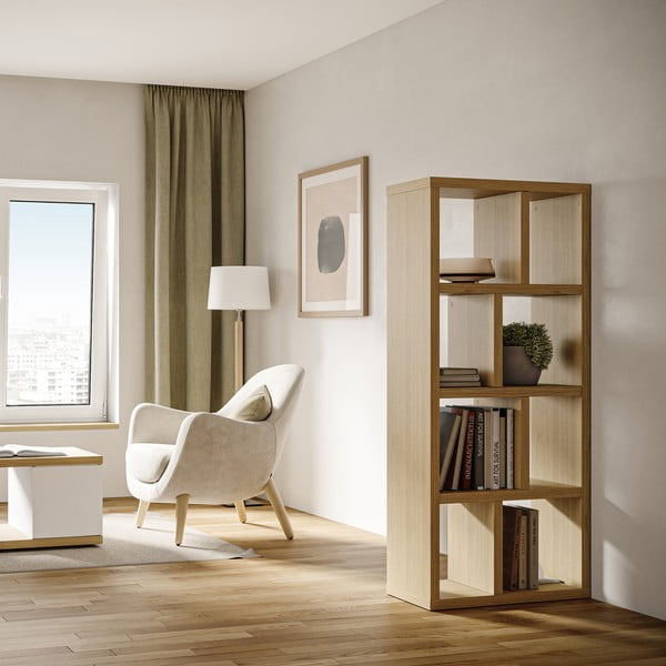 Regał w dekorze dębu 70x159 cm Berlin – TemaHome-image-1