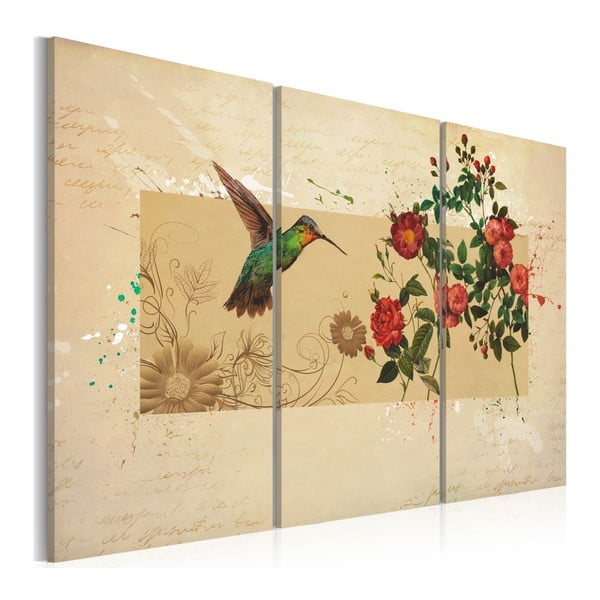 Wieloczęściowy obraz na płótnie Bimago Hummingbird, 80x120 cm