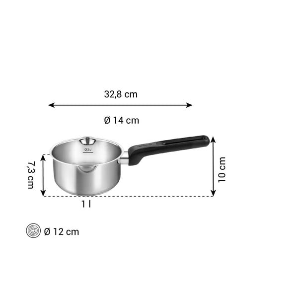 Rondel ze stali nierdzewnej odpowiedni na indukcję 1 l Brava – Tescoma-image-3