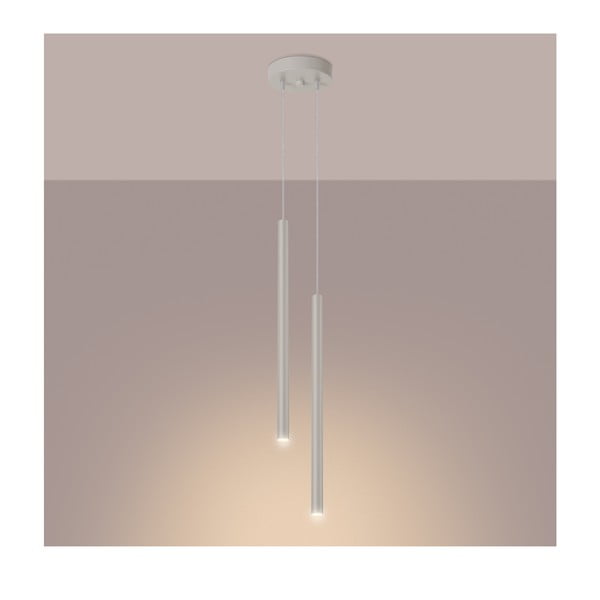 Kremowa lampa wisząca ø 15 cm Fideus – Sollux-image-1