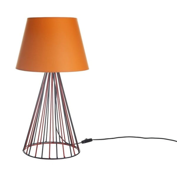 Lampa stołowa Wiry Orange/Red/Black