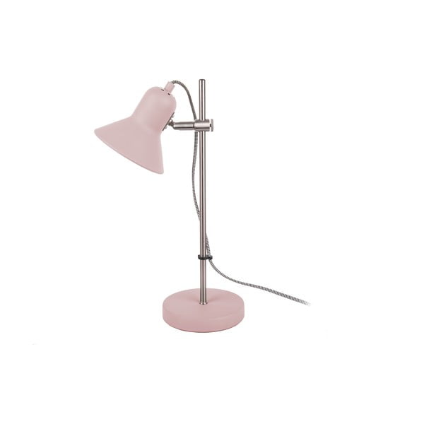 Jasnoróżowa lampa stołowa Leitmotiv Slender, wys. 43 cm