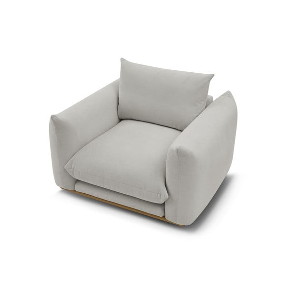 Jasnoszary fotel Ernest – Bobochic Paris-image-4