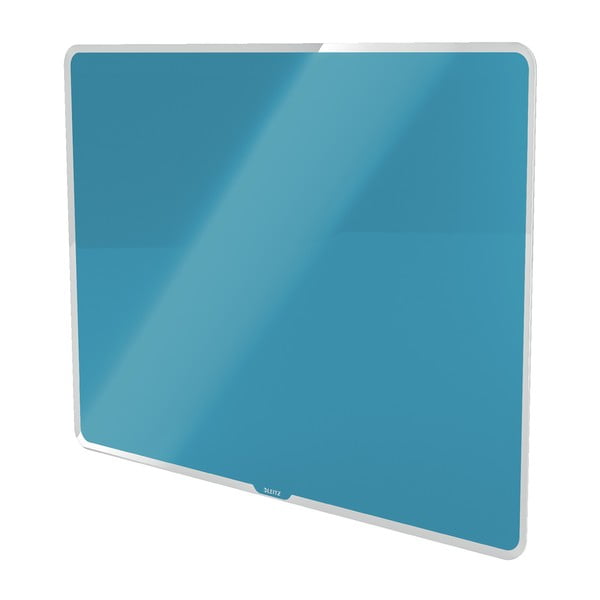Niebieska szklana tablica magnetyczna Leitz Cosy, 60x40 cm
