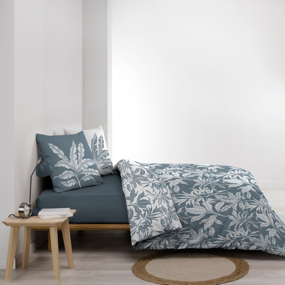 Biało-niebieska bawełniana pościel dwuosobowa 240x220 cm Hera – douceur d'intérieur (zdjęcie 8)