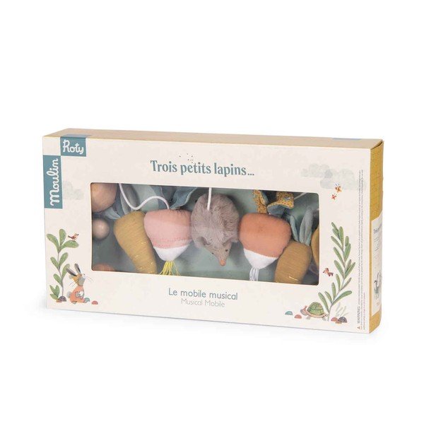 Grająca karuzela nad łóżeczko Trois Petits Lapins – Moulin Roty-image-1