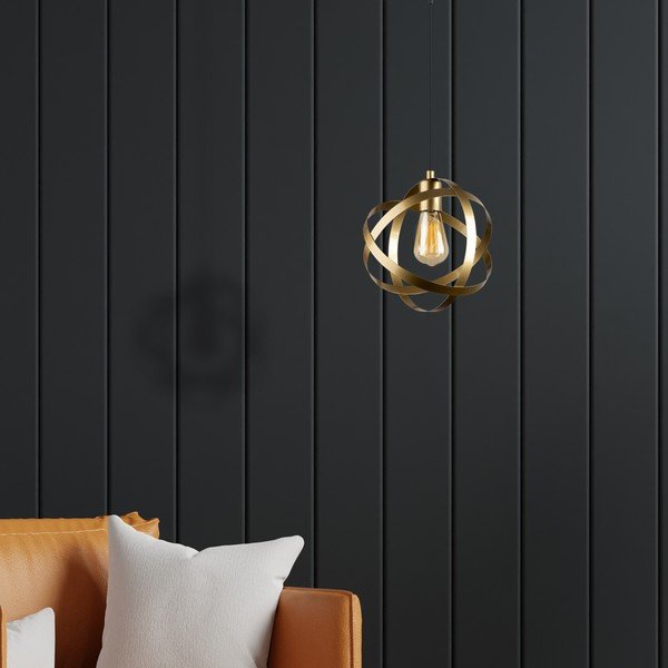 Metalowa lampa wisząca w kolorze złota Lama – Squid Lighting-image-3
