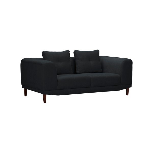 Czarna sofa 2-osobowa Windsor & Co Sofas Sigma-image-1