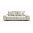 Biała sofa z tkaniny szenilowej 278 cm Everest – Bobochic Paris