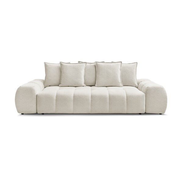 Biała sofa z tkaniny szenilowej 278 cm Everest – Bobochic Paris