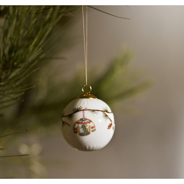 Porcelanowa bombka ø 6 cm Hammershøi Christmas Bauble 2025 – Kähler Design-image-1