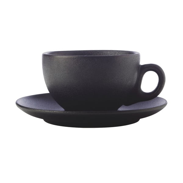 Czarna ceramiczna filiżanka do cappuccino 250 ml Caviar – Maxwell & Williams