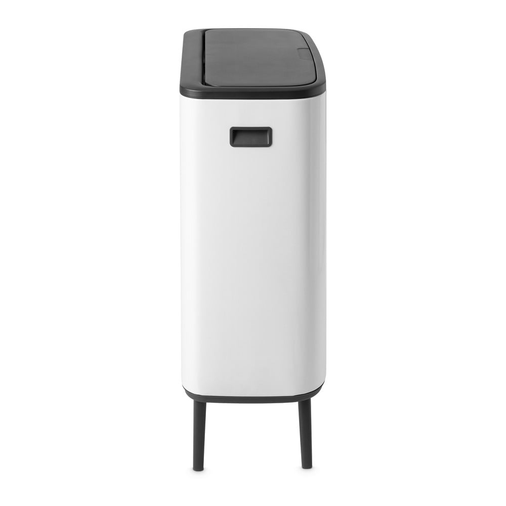Biały stalowy kosz na śmieci otwierany na dotyk 60 l Bo Touch Bin Hi – Brabantia (zdjęcie 4)