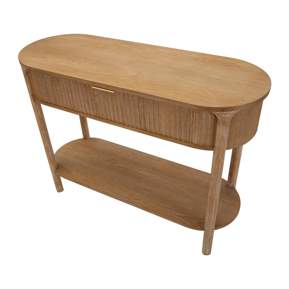 Konsola z litego drewna jodłowego w naturalnym kolorze 40x110 cm Gothenburg – Mauro Ferretti (zdjęcie 5)