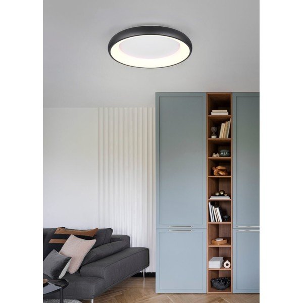 Czarna lampa sufitowa LED ze ściemniaczem Cardona – Trio-image-1