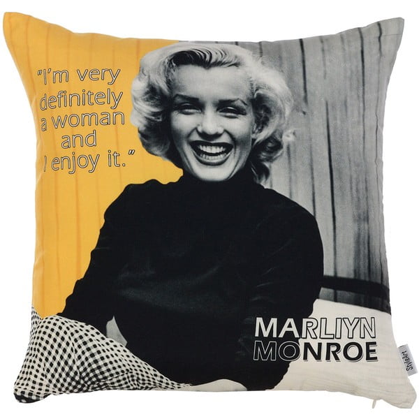 Poszewka na poduszkę Mike & Co. NEW YORK Marilyn Quote, 43x43 cm