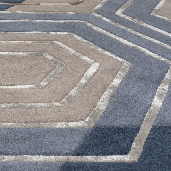 Niebieski dywan wełniany Flair Rugs Harlow, 160x230 cm-image-2