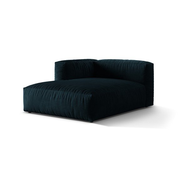 Ciemnoniebieski aksamitny moduł sofy (lewostronny) Martina – Micadoni -image-1