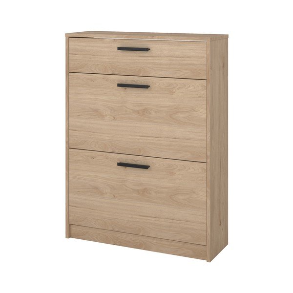Uchylna szafka na buty w dekorze dębu w naturalnym kolorze 70x94x24 cm Escape – Tvilum-image-3