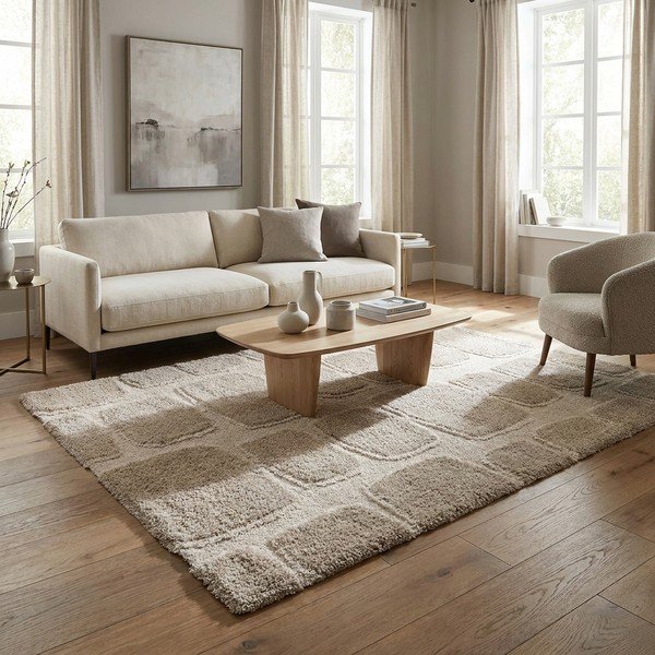 Beżowy/kremowy dywan 120x170 cm Ember – Universal-image-1