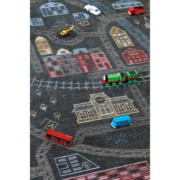 Czarny dwustronny dywan dziecięcy Narma Ülejõe, 140x200 cm-image-4